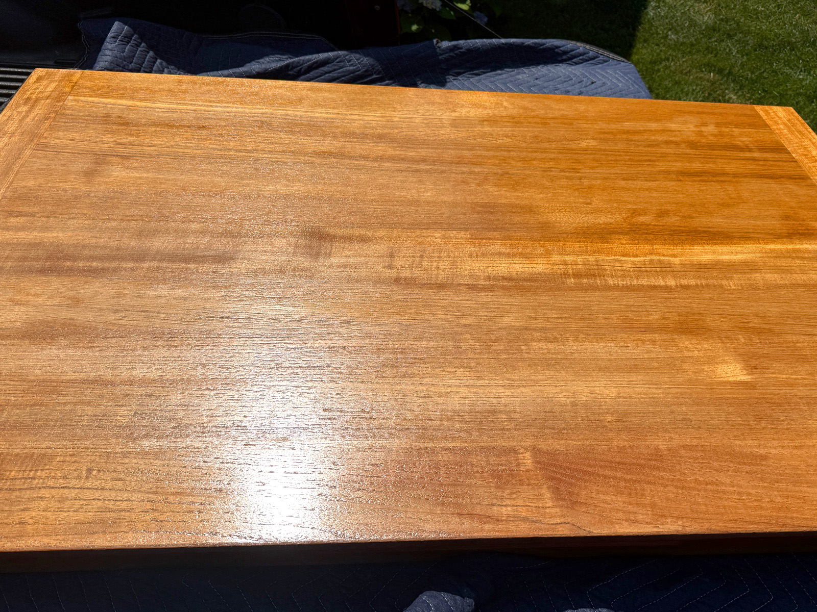 Antique table after being stripped, repaired and refinished in North Kingstown, RI